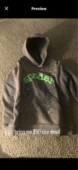 spider hoodie small