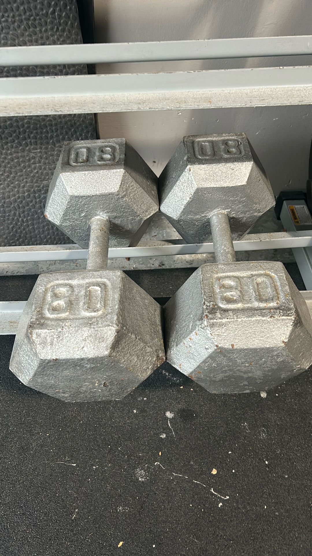 80lb Set Of Dumbbells
