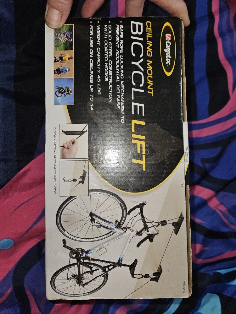 Cargo lock Ceiling Mount Bicycle Lift