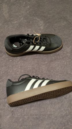 New Kids adidas VL Court 3.0 Sneakers Black/Gum Size 1 Youth