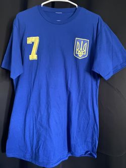 Retro Ukraine Soccer T-Shirt Away #7