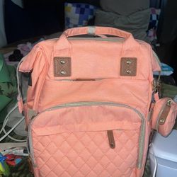 Peach Diaper Bag 