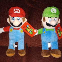 Mario and Luigi Plush Toys
