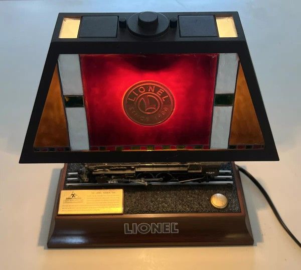 The Lionel Hudson 700E Animated Train Railroad Desk Lamp Lights & Sound
