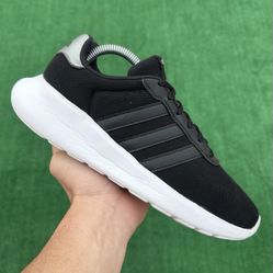 ADIDAS LITE RACER 3.0 “BLACK / WHITE” (Size 8.5, Women’s)