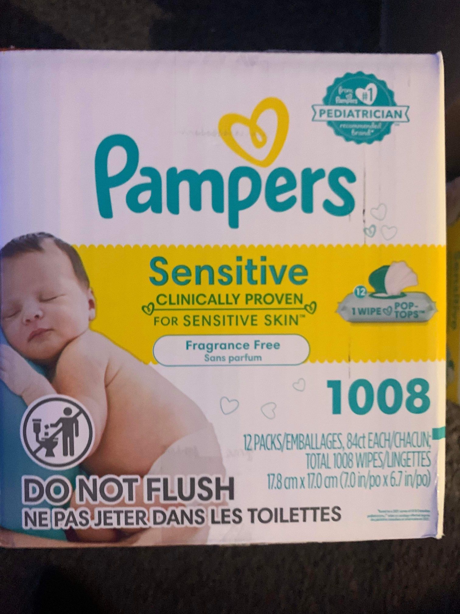 Pampers Sensitive Wipes - 1008 Count 