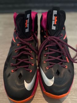 Nike LeBron X (10) “Fireberry” (Black/Fireberry-Total Crimson) men’s size 13