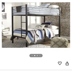 Black Twin Bunk Bed 