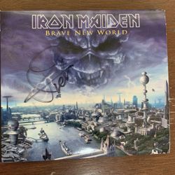 Iron Maiden Nicko Mcbrain Autographed Cd 