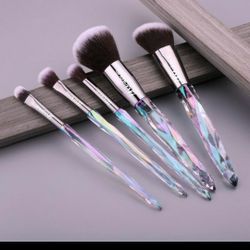 5pcs Crystal Makeup Brush Set