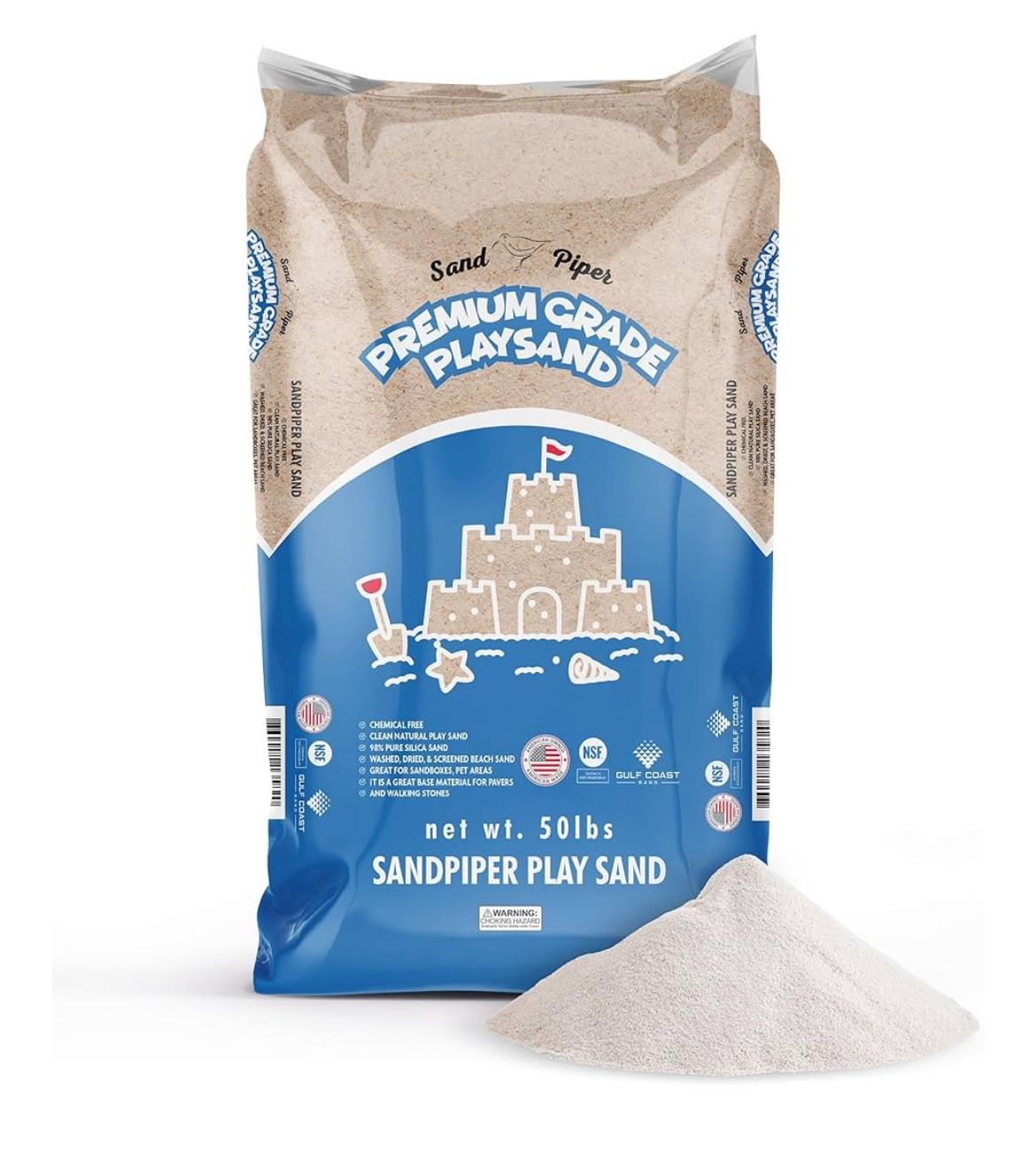 5x 50 Lbs Of Premium sandbox Sand