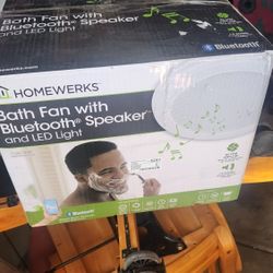 Bath Fan With Bluetooth Speaker And Light