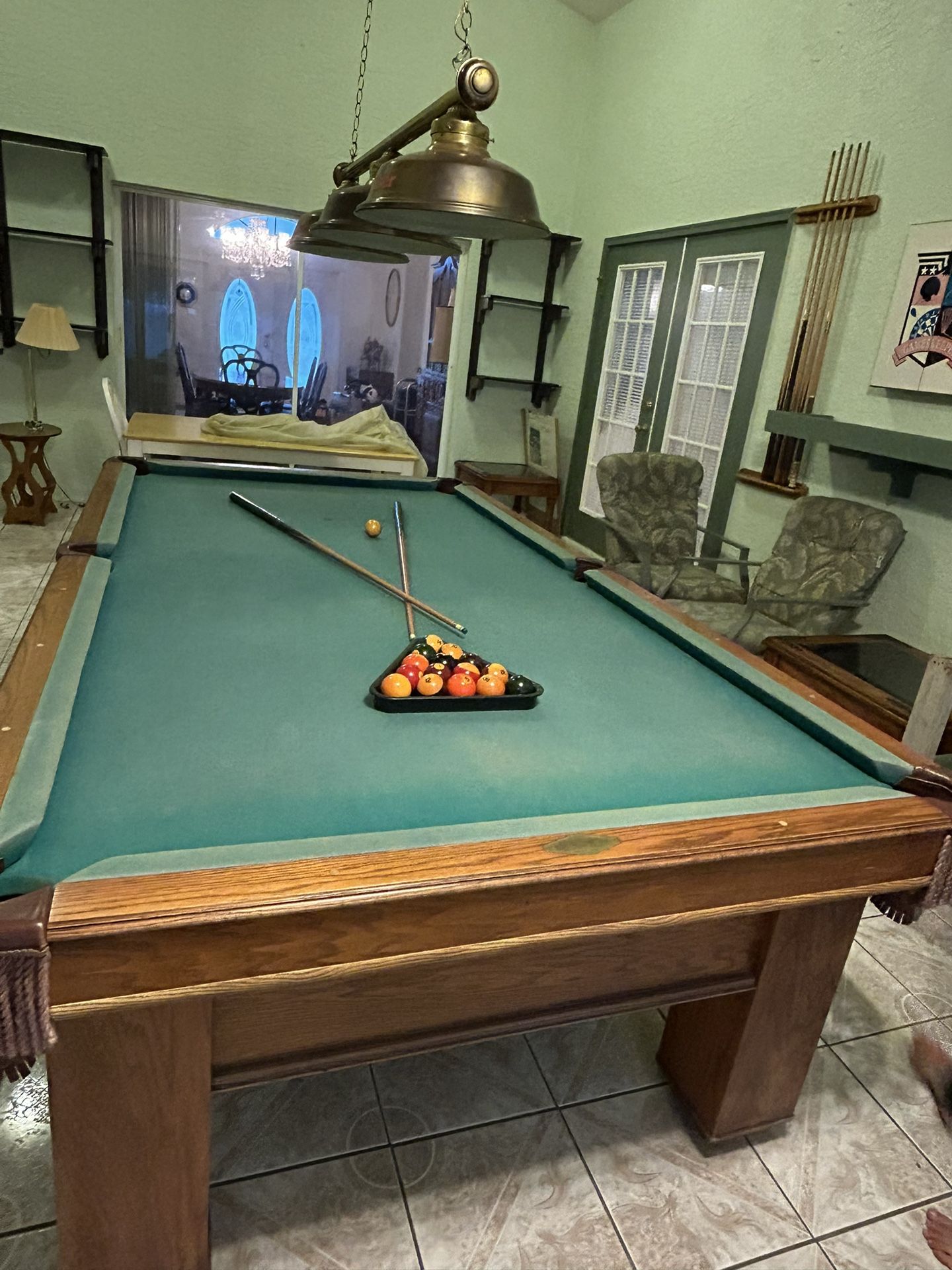 Pool Table Set Make Offer