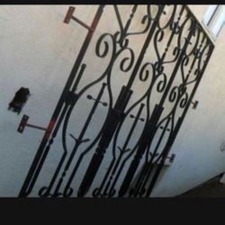 Grand French Colonial Iron Wrought Panels