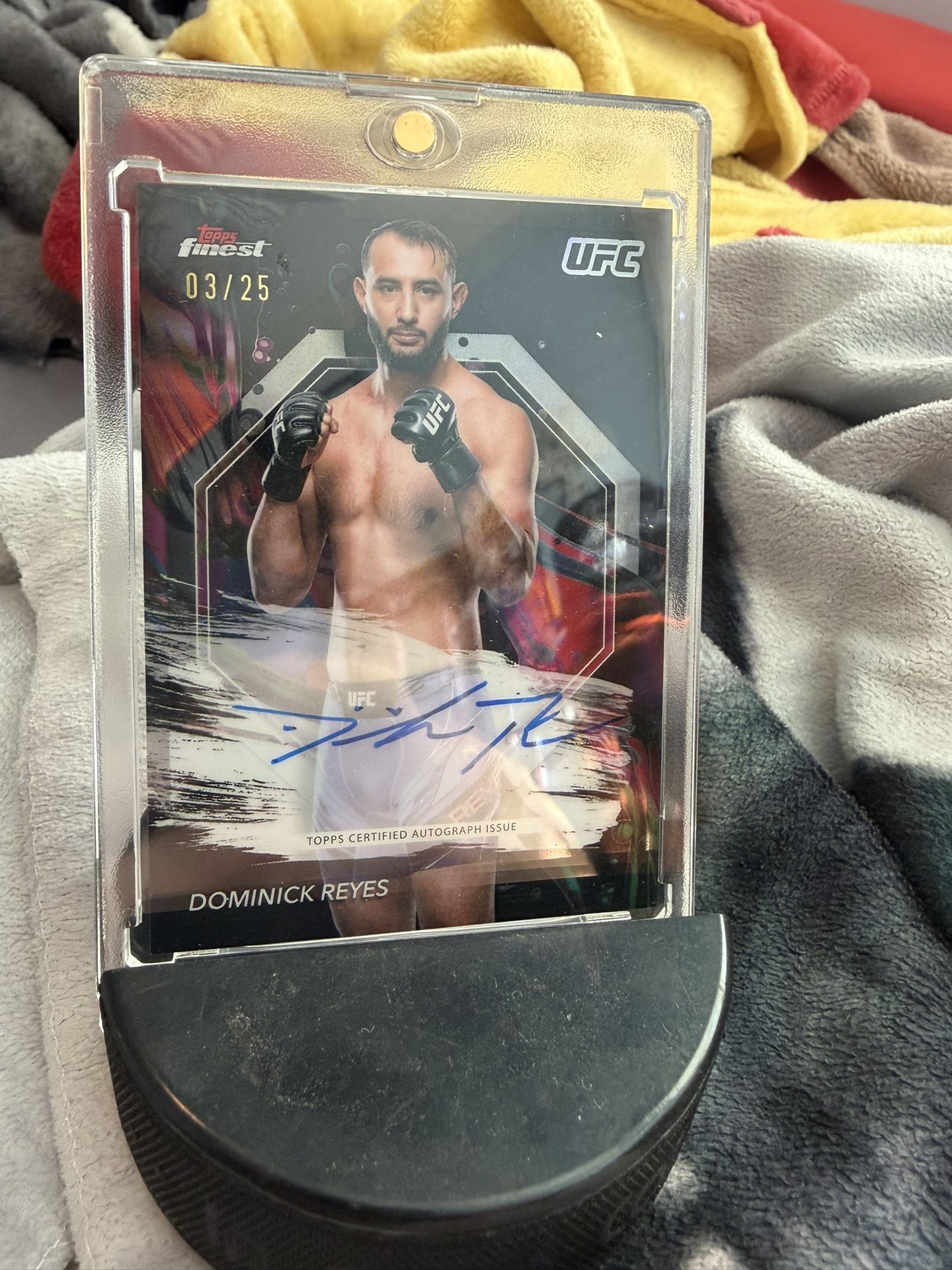 Dominick Reyes Topps Finest /25 Auto