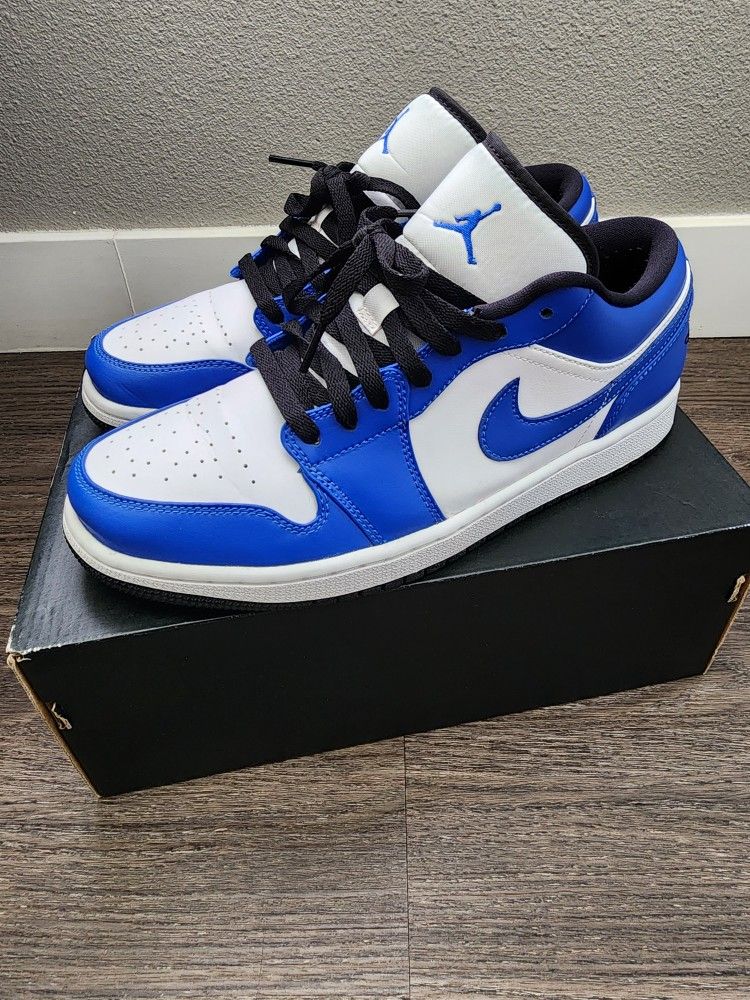 Jordan 1 Low Game Royal, Jordans, Jordan Jordan 1, Jordan 1 Low, Jordan Game Royal, Mens 9.5