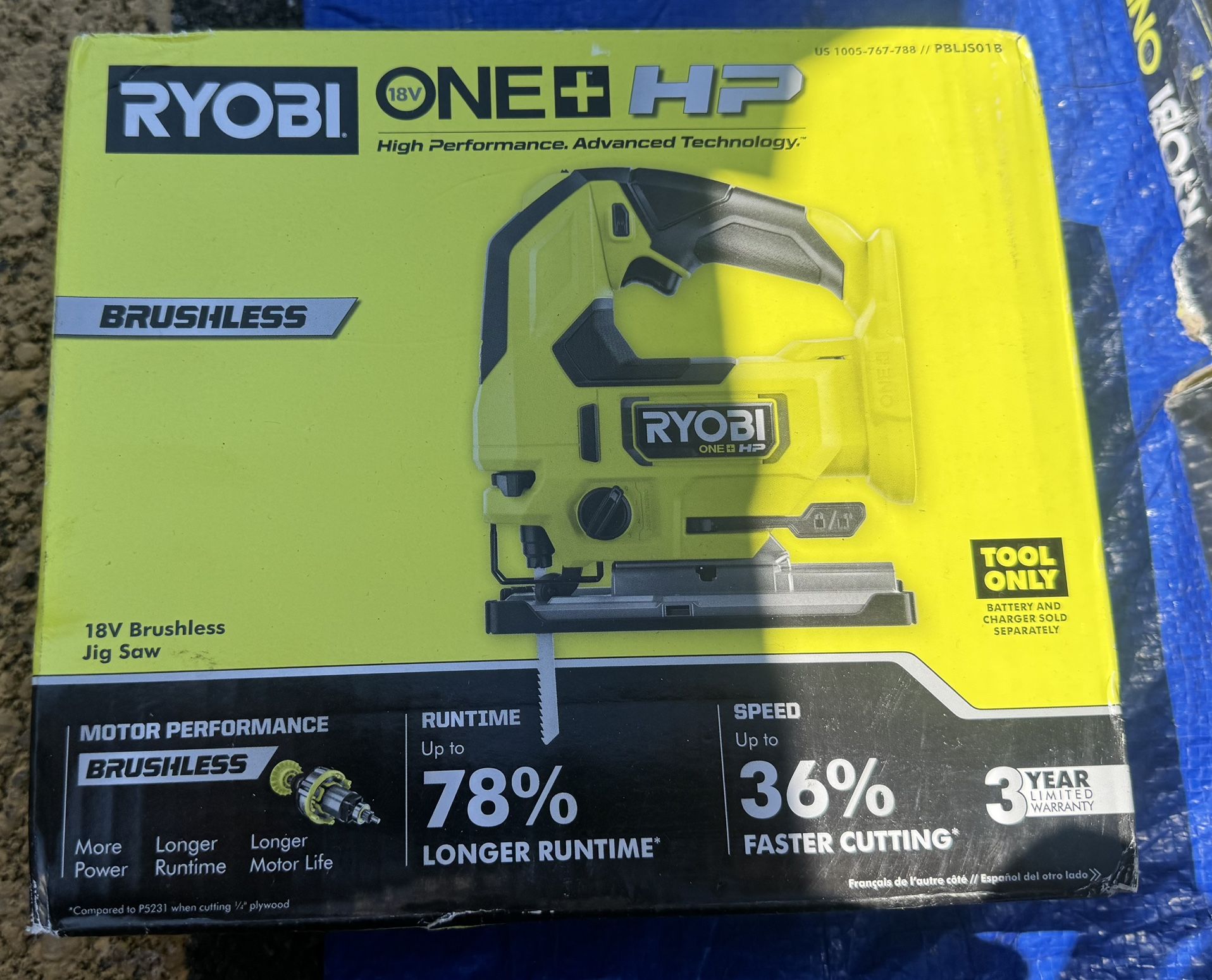 RYOBI ONE+ HP 18V Brushless Cordless Jig Saw
