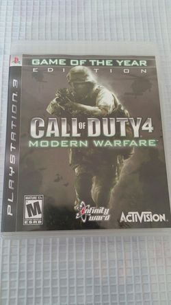 PS3 CALL OF DUTY 4 MODERN WARFARE COMPLETED LIKE NEW