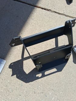 Black Steel Mounting Bracket Assembly