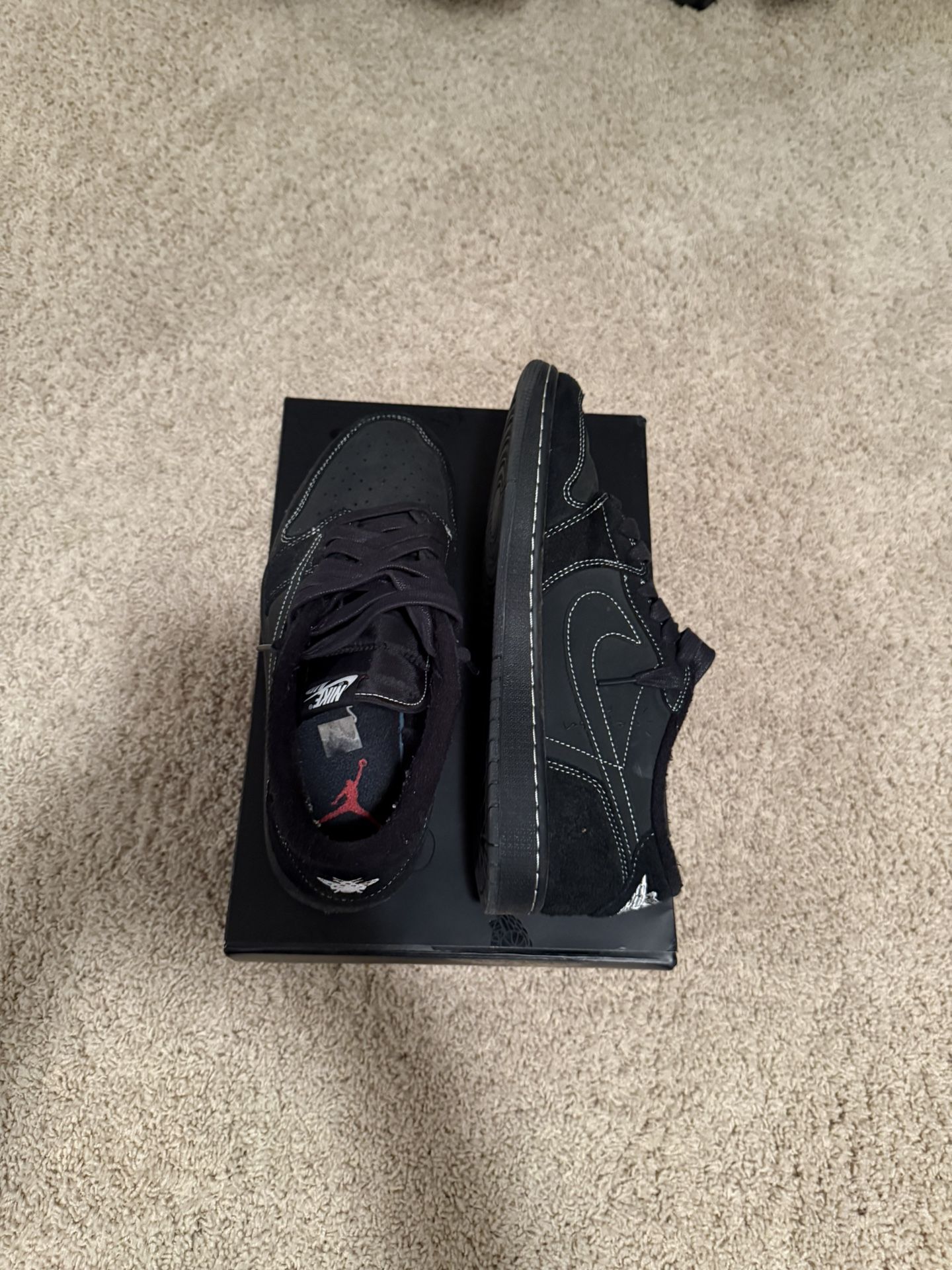 Jordan 1 Retro Low Black Phantom Size 11