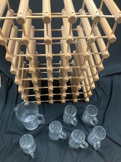 Wine rack glass