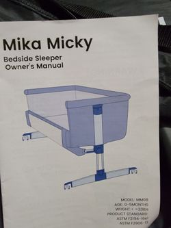 Mika Micky newborn bedside sleeper / bassinet.