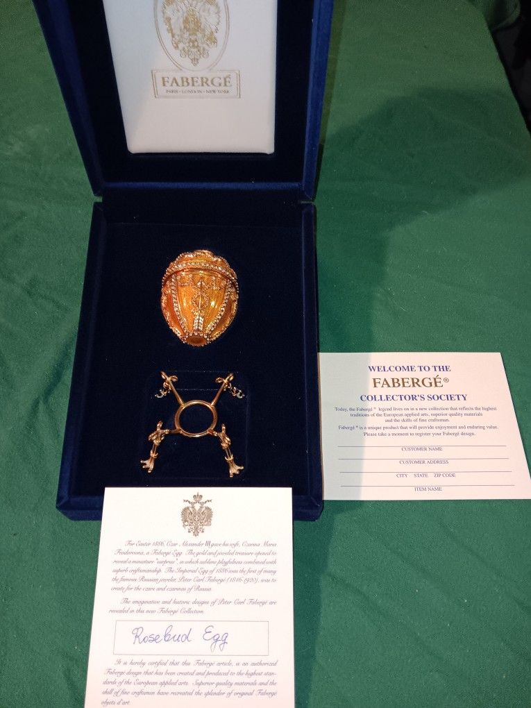 FABERGE` EGG (COLLECTOR SOCIETY)