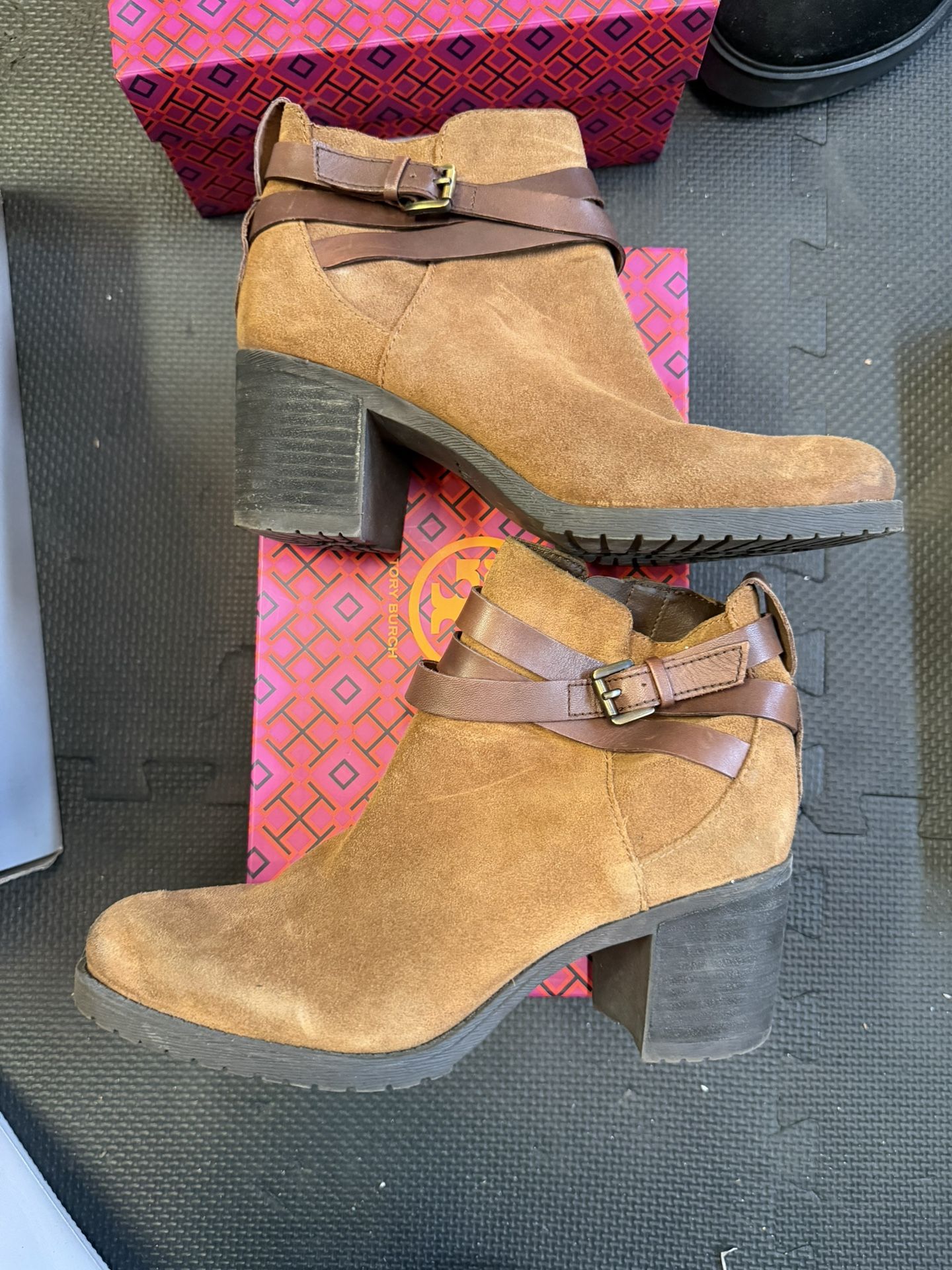 Sam Edelman Brown Suede Booties Size 7