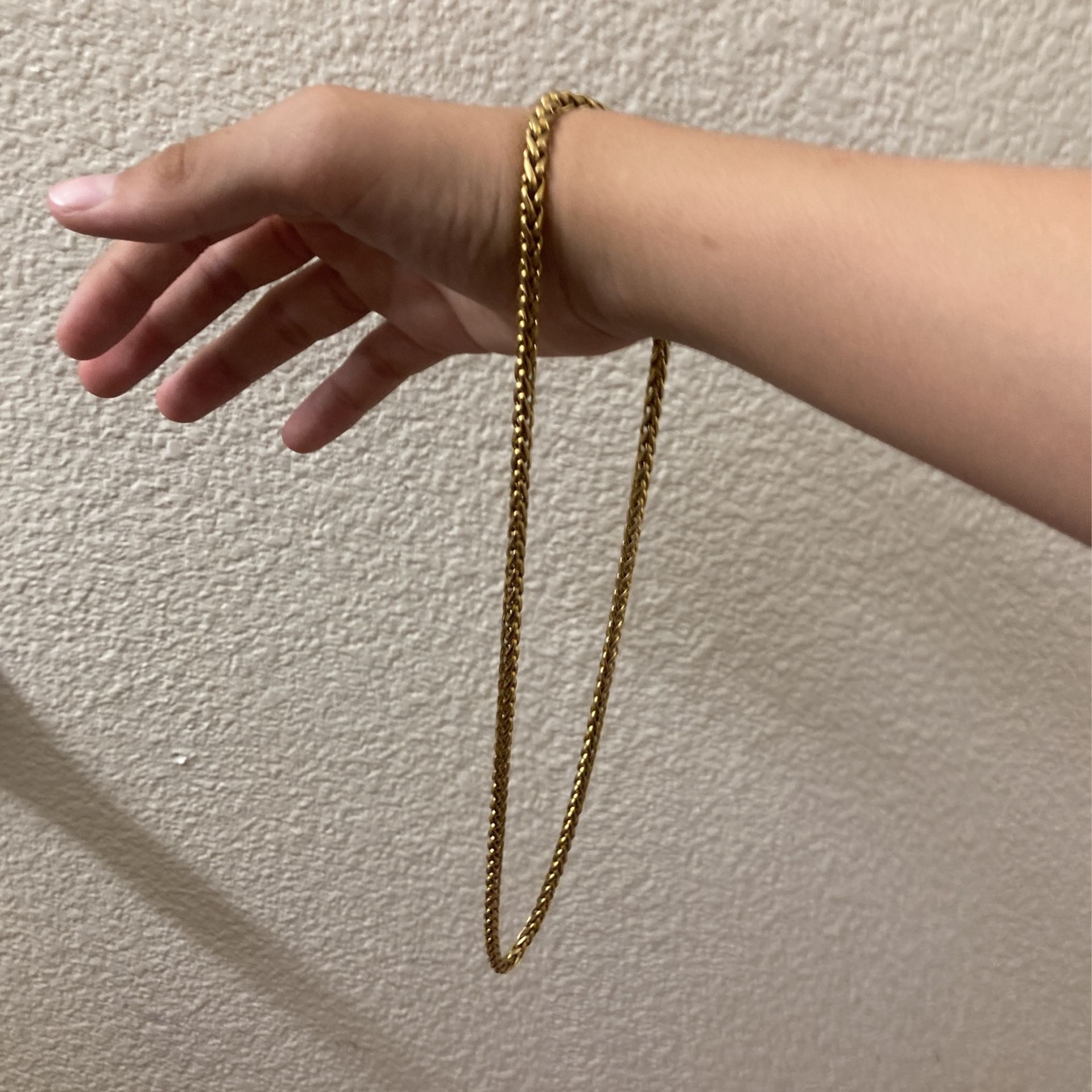 stainless steel gold chain
