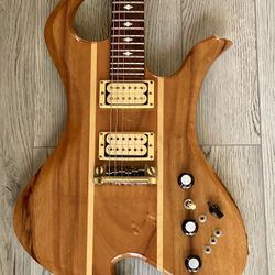 1981 BC Rich Wave USA Koa Wood Electric Guitar 