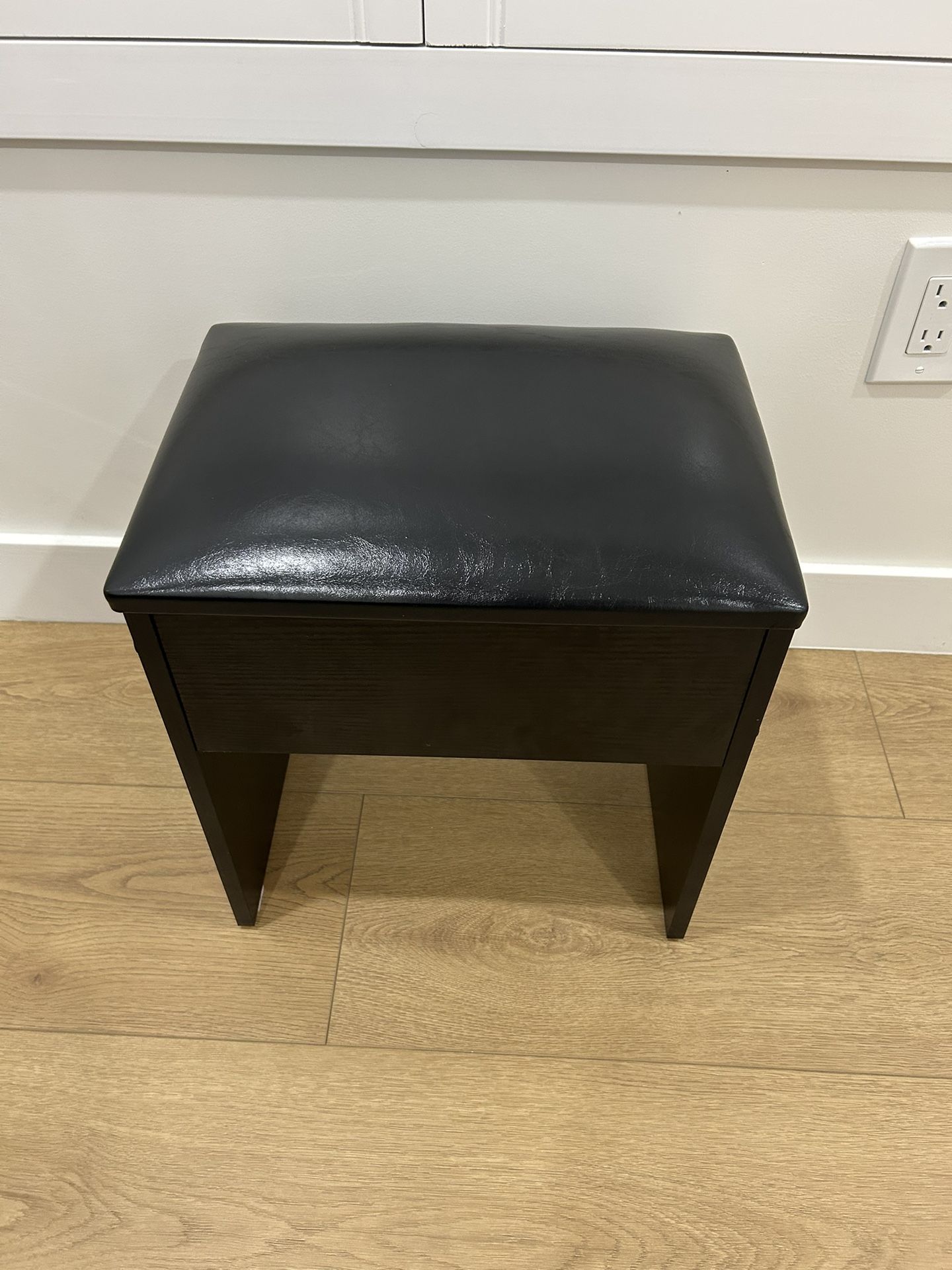 Black Vanity Chair With Storage