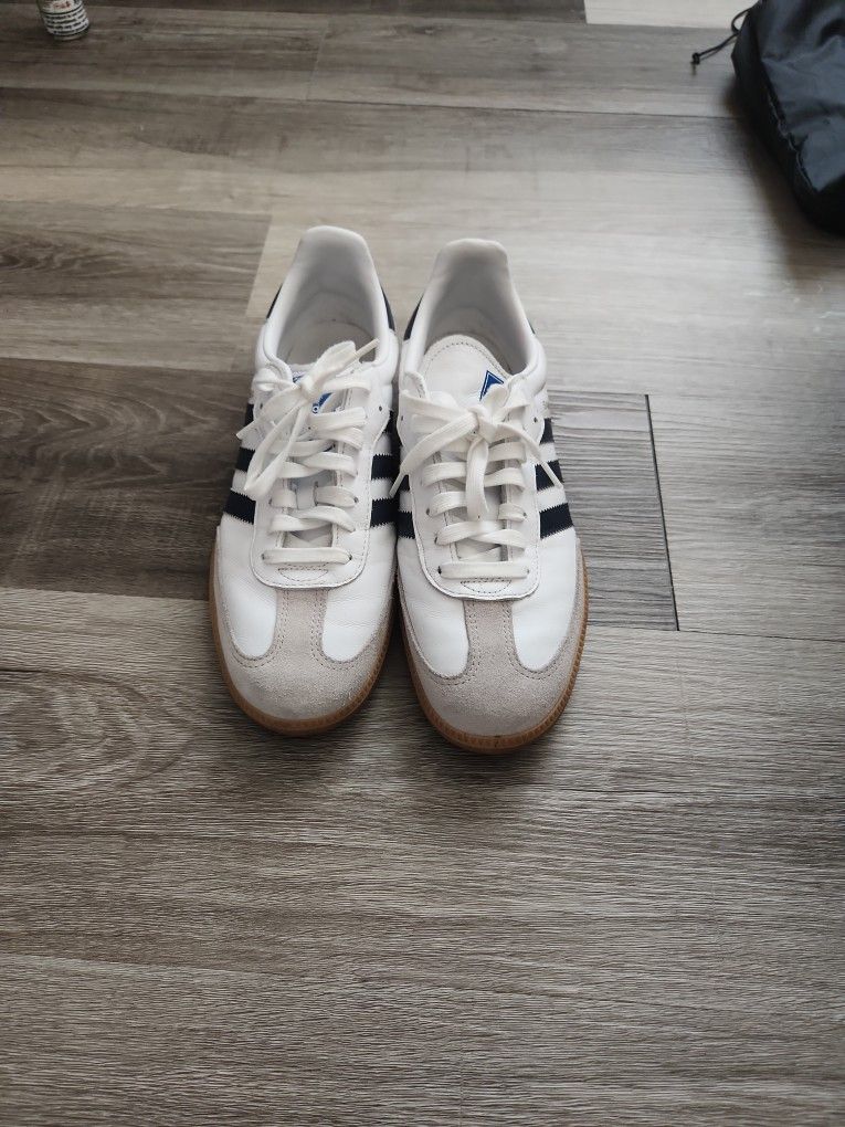 Samba Size 10 Navy/ White
