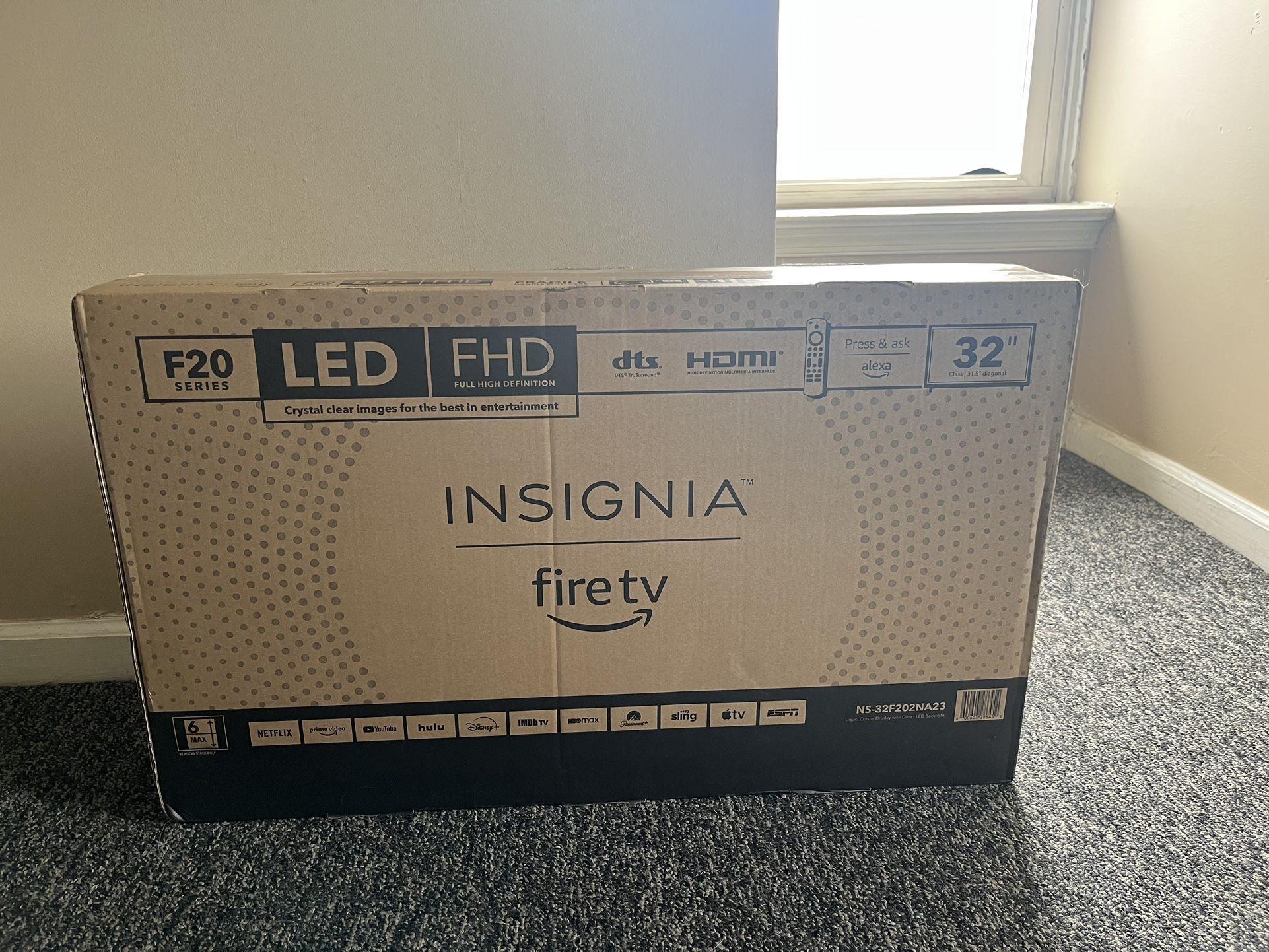 32” Insignia Fire T.V. F20 Series