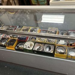  8 Retail White Tower Display Cabinets Glass Aluminum