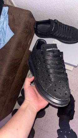 Alexander mcqueens black rhinestone