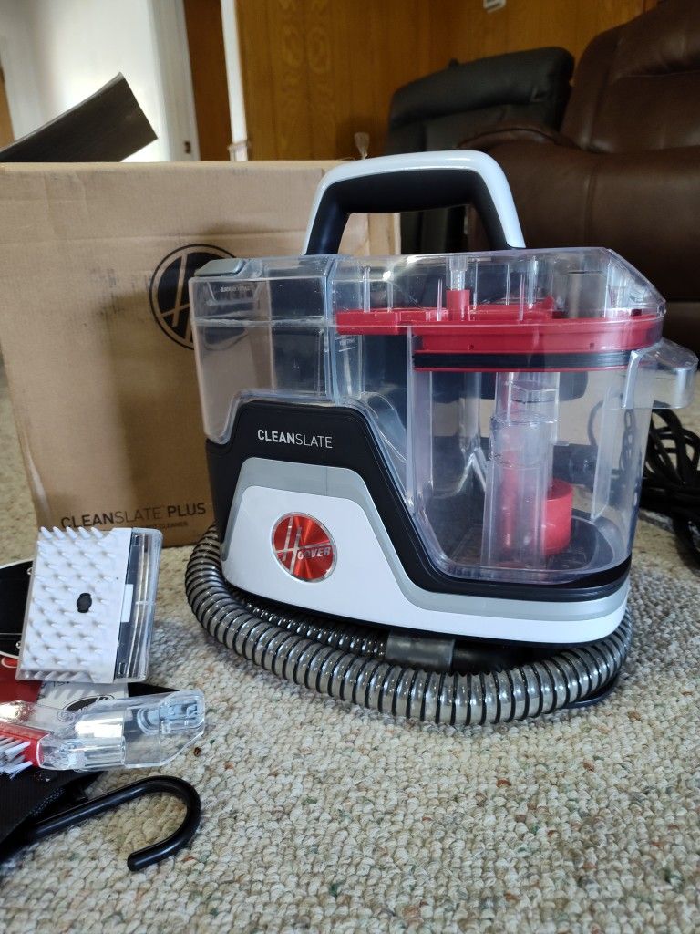 Hoover CleanSlate Plus Portable Carpet & Upholstery Spot Cleaner, Carpet Cleaner Machine, Pet Stain Remover, Car and Auto Detailer, Powerful Suction w