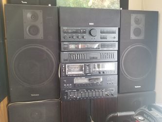 Vintage Technics Speakers with Covers. $150