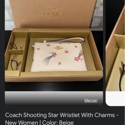 Coach Shooting Star Wristlet Wallet Mint Condition Discontinued