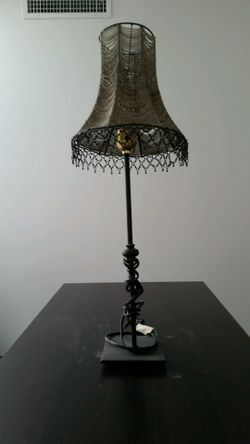 Zgallerie chain and beaded desk lamp