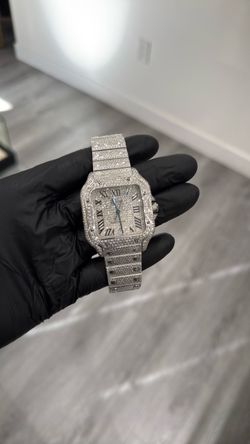 Iced out Cartier Watch