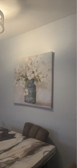 Floral Vase Canvas Wall Art