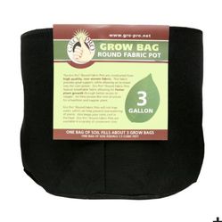 Gro Pro Black Fabric Grow Bag (16 Pack)