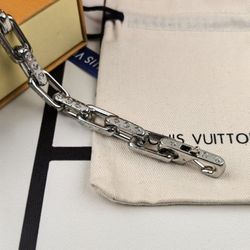 Louis Vuitton Cuba Silver Bamboo Bracelet
