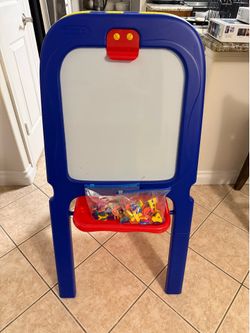 Kids dry erase board and chalkboard