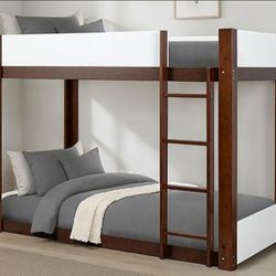 Brand New White & Cherry Twin Size Bunk Bed