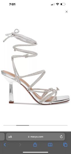 Lace up butterfly heels