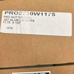 Amerimax Home Products - PRO 11.75 in. x 150 ft. White Aluminum Gutter Coil PRO 11.75 in. x 150 ft. White Aluminum Gutter Coil