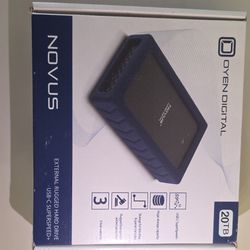 NEW Oyen Digital Novus 20TB External Hard Drive USB-C USB 3.2 Rugged HDD