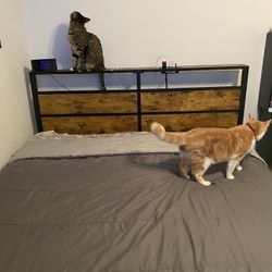 Queen Bed Frame With Built In Charging Ports