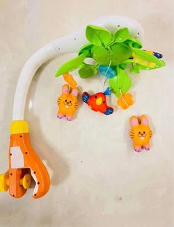 Baby Crib mobile with music cans lights